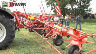 Valtra met Kuhn GF 8702 schudder [upl. by Blondelle]