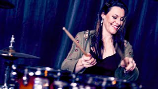 Floor Jansen Playing Drums 🥁 [upl. by Hamimej]