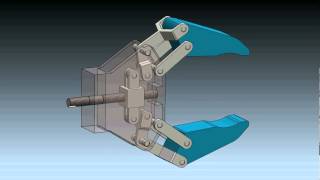 Robot Gripper Mechanism in SolidWorks 2012 [upl. by Lisette]