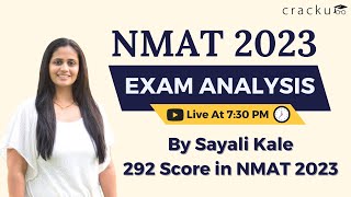 NMAT 2023 Exam Analysis 🔴 By Sayali Kale 292 Score in NMAT 2023 [upl. by Hakan]