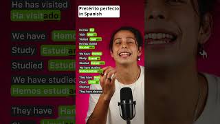 Pretérito perfecto with verbs that end in “AR” learnspanish spanishteacher spanish spanishwords [upl. by Idola462]