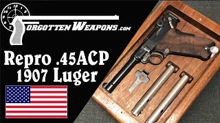 LugerMan Reproduction of the 1907 45 Test Trials Luger [upl. by Cicely]