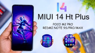 MIUI 14 HT Plus for Poco M2 ProRedmi Note 9SProMax Review Something New and Good Performance [upl. by Anirec]