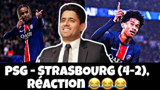 PSG  STRASBOURG 42 RÉACTION 😂😂😂😂😂😂😂😂 [upl. by Nyahs799]