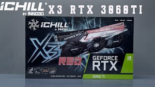 Inno3D ichill X3 Red Rtx 3060ti unbox install Gameplay [upl. by Maurey806]