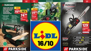 catalogue LIDL Parkside du 16 octobre ✅ Arrivage bricolage et promos Silvercrest 🔥 [upl. by Notloc]