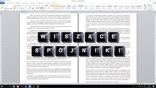 MS Word Jak przesunąć wiszące spójniki przyimki zaimki [upl. by Heisser]