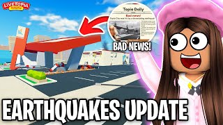 NEW EARTHQUAKE 🚨 in LIVETOPIA Roleplay ROBLOX update 102 [upl. by Debby562]