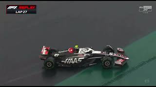 The Marshalls Help Nico Hülkenberg to continue the Race São Paulo Grand Prix 2024 [upl. by Norrabal]