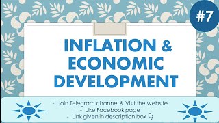 Inflation and Economic development  Inflation  Economic development  Part7  EK [upl. by Milly]