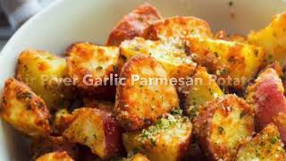 Air Fryer Garlic Parmesan Potatoes [upl. by Rinum]