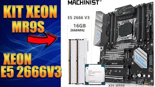 PLACA MÃE MACHINIST X99 MR9S  XEON E5 2666V3 COM 16 GB DDR4 2666MHZ PC GAMER BARATO [upl. by Cataldo192]