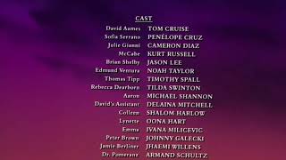 Vanilla Sky End Credits Speed Up as if it was on a time limit on a TV Station [upl. by Ahsatan]