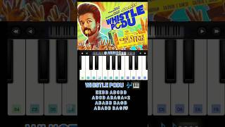 Whistle podu 🎶  easy piano 🎹 tutorial with notes  The greatest of all time  yuvan Shankar Raja [upl. by Gilbertson]