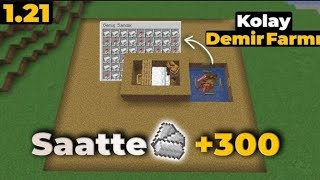 En kolay demir farmı  Mincraft [upl. by Yenalem]