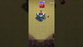 Skeleton Spell vs Town hallgaming clashofclans shorts [upl. by Gregoire]