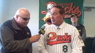 B103 talks to Gary Carter  LI Ducks New Manager [upl. by Jacynth]