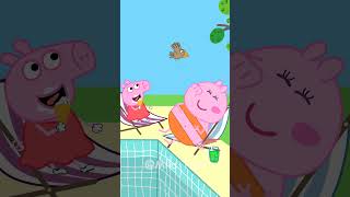 Peppa Sky Drop Ice Cream funny animation peppapig cartoon xuhuong humour doublage [upl. by Pang371]