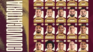 CONVOCATORIA VINOTINTO PARA ECUADOR y PERU [upl. by Linoel]