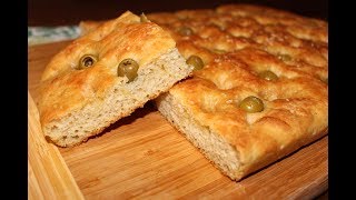 Focaccia morbida alle olivericetta facile super collaudata [upl. by Birk350]