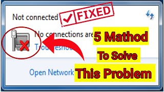 🔥Fix No Connections Are Available in Windows 78110  Top 5 Methods  TipsandTricks [upl. by Lleihsad]