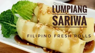 Lumpiang Sariwa with Homemade Wrapper and Sauce  Filipino Fresh Rolls [upl. by Eiramenna290]