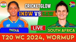 ICC Womens T20 WC Warm Up Live India W v South Africa W Live IND W v WI W Live Scores amp Commentary [upl. by Pathe370]