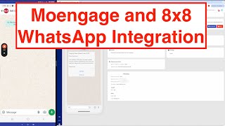 Send WhatsApp Messages with 8x8 and Moengage [upl. by Attelra]