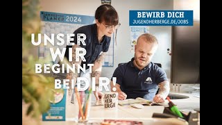 Arbeiten in den Jugendherbergen  Ausbildungsplatz BFD FSJ Büro –Jobs in ganz Deutschland [upl. by Eenrahc]