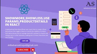 Day08Showmoreshowlessuseparamsproductdetails in React [upl. by Fellows764]