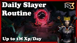 RS3  Daily Slayer Routine [upl. by Ahseid]