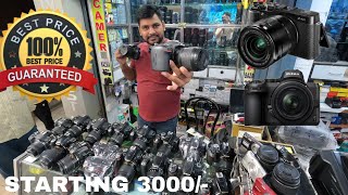 Second hand camera market  cheapest camera market  best shop camera  d5600 200d 700d [upl. by Nwahsav]