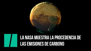 La NASA muestra cómo se vería el mundo si las emisiones de carbono fueran visibles [upl. by Alaehs604]