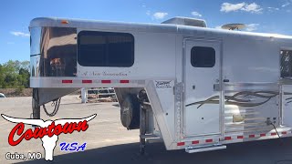 2003 Bloomer 3Horse Trailer thats 8 Wide [upl. by Nalloh360]