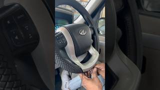 SCORPIO steering cover stitching ✌️😍car mahindra carlover viralvideo scorpio shotsvideo car [upl. by Alexandros]