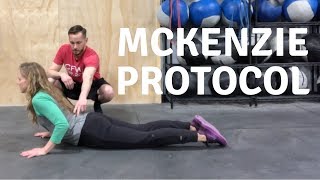 Possible Disk Injury Try the McKenzie Protocol [upl. by Ylrebma]