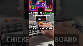 AirPods Pro 2 iOS 181 Loud Sound Reduction Test 🐓 Active Noise Canceling [upl. by Newo204]