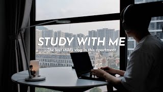 1HOUR STUDY WITH ME 🎹 Calm Piano No Break  The Last Study Vlog In This Apartment [upl. by Henryetta]