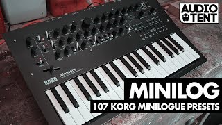 Korg Minilogue Presets Audiotent Minilog Melodic Techno [upl. by Phaidra422]