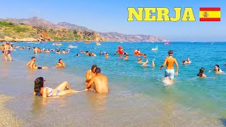 Nerja  Balcón de Europa Beach Beautiful Spanish Resort Town Relaxing Walking Tour Spain 4K [upl. by Aivuy912]