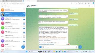 telegram chatbot using api [upl. by Loleta]