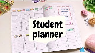 How to make a monthly planner using notebook  student monthly planner layout ideas 💡 [upl. by Siberson605]