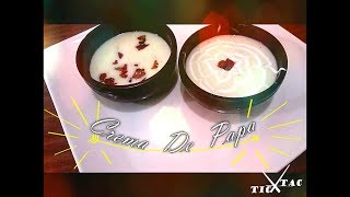 Crema de Papa con Tocino  Facil de Hacer [upl. by Orvas]