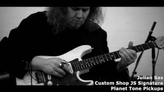 Julian Sas Demos Planet Tone Pickups for Strat [upl. by Cirad84]