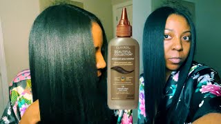 Applying Semi Permanent Hair color to my Relaxed Hair  Clairol Beautiful Collection [upl. by Aisenet]