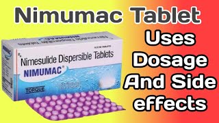 Nimumac Tablet  Nimumac Tablet Uses In Hindi  Nimesulide Tablet  Nimesulide Tablet 100mg [upl. by Edijabab]