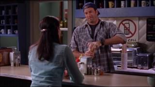 Gilmore Girls Luke and Lorelai S2 E4 The Road Trip to Harvard [upl. by Adallard]