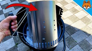 SO kannst du deinen Grill mühelos anzünden mit einem Grillkamin 💥 [upl. by Ennaylloh]