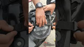 SUZUKI GIXXER 250  KOMINE SADDLE BAG INSTALLATION [upl. by Adnarym]