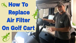 How to Replace the Air Filter for EZGO Golf Cart [upl. by Puttergill174]